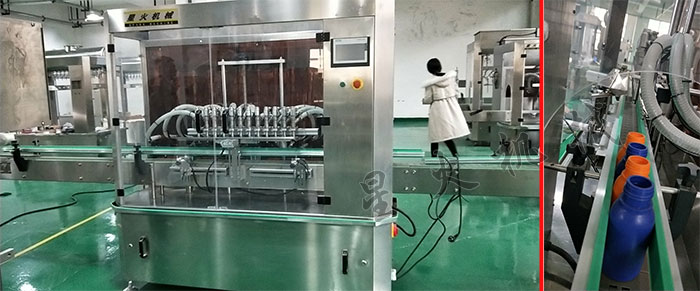 星火全自動洗潔精灌裝線設(shè)備廠家自動化洗潔精灌裝線設(shè)備展示